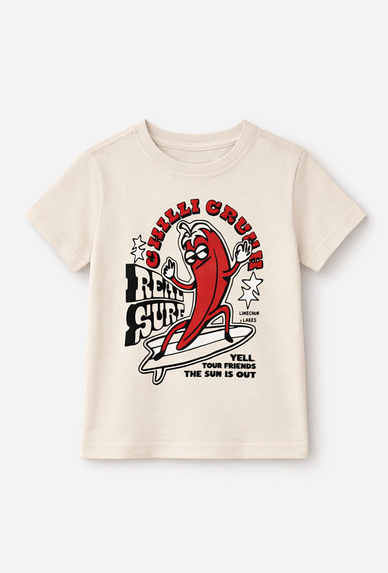 Koszulka chłopięca z surfingowym nadrukiem