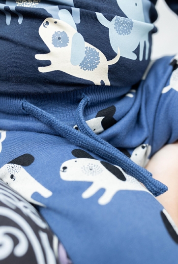 Spodnie dresowe niemowlęce w pieski