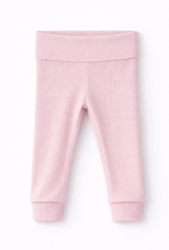 Dziewczęce legginsy- różowe