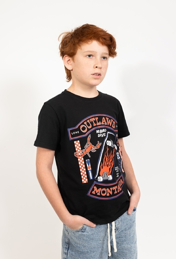 Koszulka z nadrukiem deskorolki dla chłopca