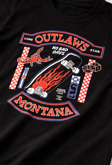 Koszulka z nadrukiem deskorolki dla chłopca