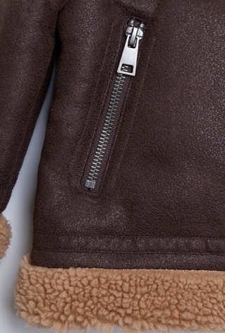 Brązowa ocieplana kurtka dla niemowlaka - Limited Edition