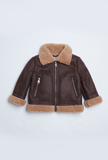 Brązowa ocieplana kurtka dla niemowlaka - Limited Edition