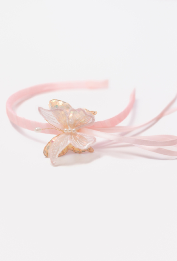 Opaska do włosów z motylkiem