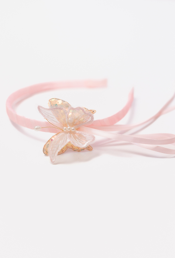 Opaska do włosów z motylkiem