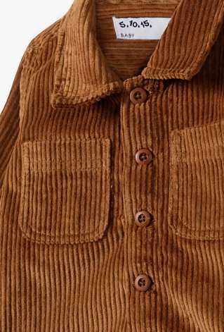 Sztruksowa cienka kurtka dla niemowlaka