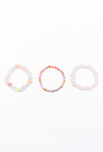 Zestaw 3 kolorowych bransoletek