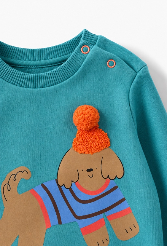 Bluza niemowlęca z aplikacją pieska