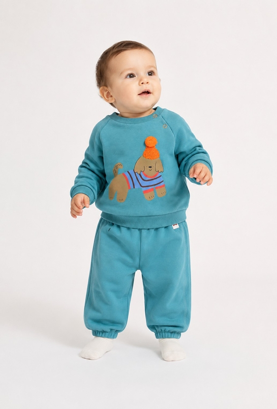 Bluza niemowlęca z aplikacją pieska