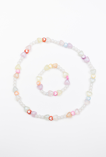 Kolorowy zestaw biżuterii dziecięcej