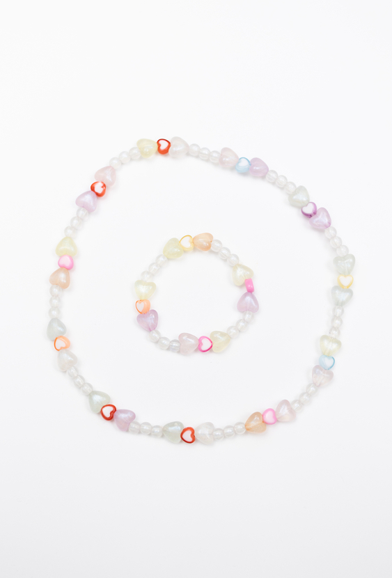 Kolorowy zestaw biżuterii dziecięcej