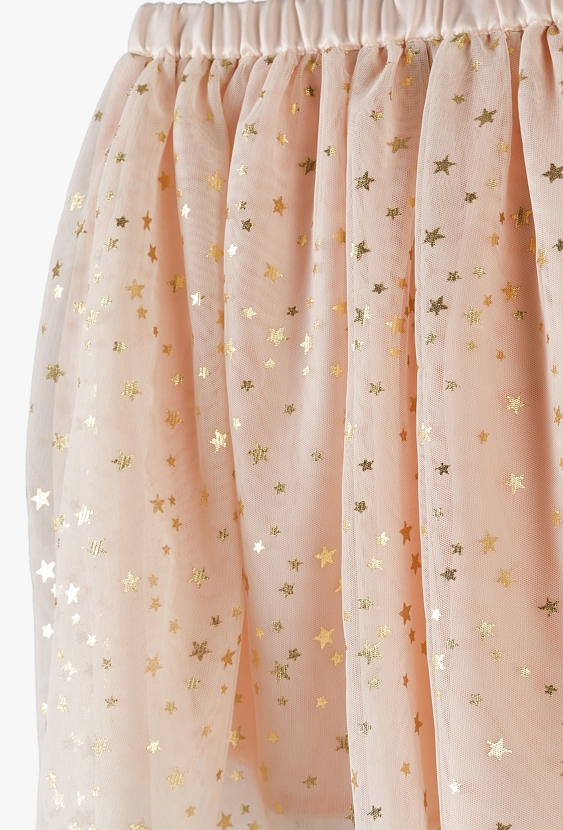 Tiulowa różowa spódnica w gwiazdki - Limited Edition