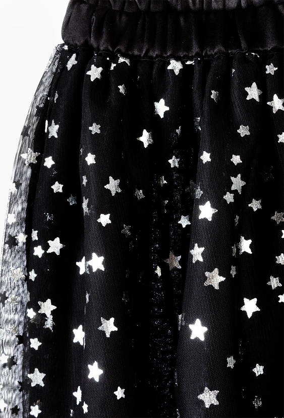 Tiulowa spódnica z kokardką