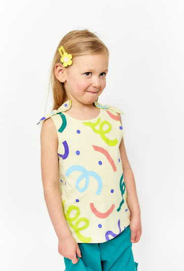 Koszulka bez rękawów z wiązaniami