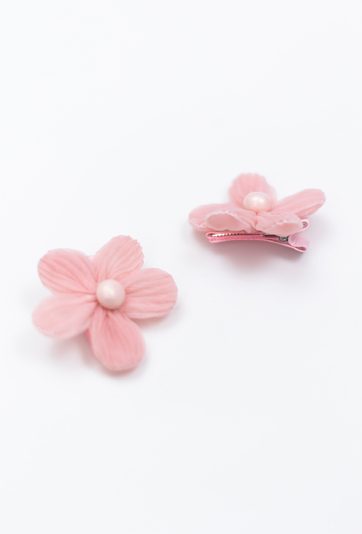 Spinki do włosów i – kwiatki z perełką