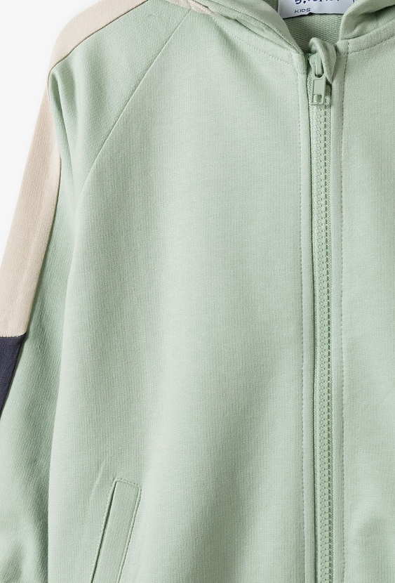 Zielona dresowa bluza z kapturem - 5.10.15.