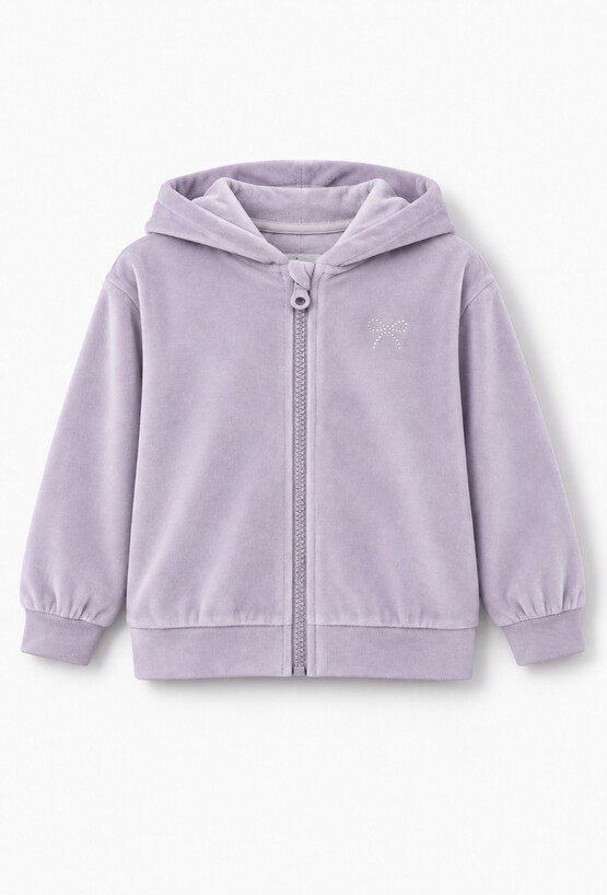 Fioletowa bluza z kapturem