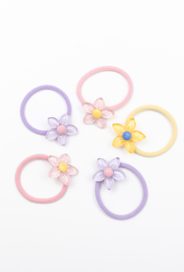 Zestaw kolorowych gumek do włosów