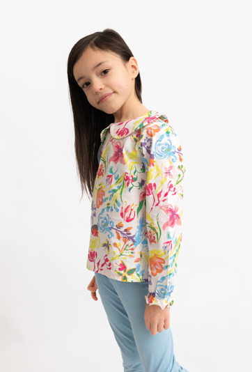 Bluzka z długim rękawem dla dziewczynki