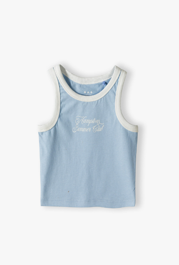 Niebieski top dziewczęcy na lato - Limited Edition