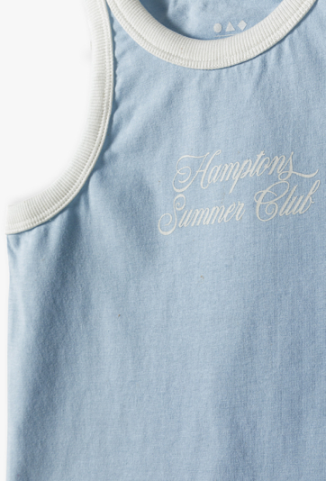 Niebieski top dziewczęcy na lato - Limited Edition