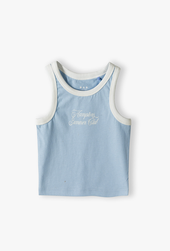 Niebieski top dziewczęcy na lato - Limited Edition