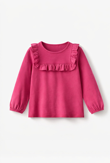 Bluzka z długim rękawem dla dziewczynki