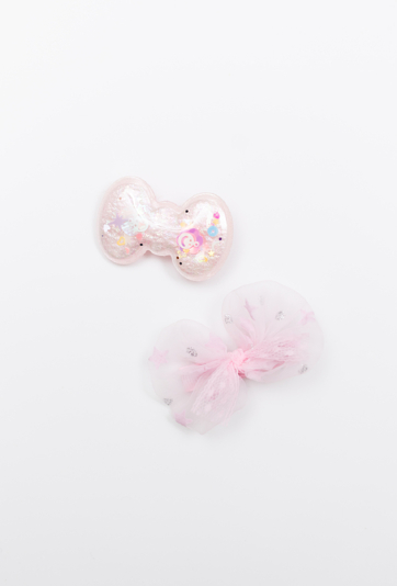 Różowe spinki do włosów