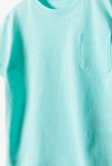 Niebieski t-shirt niemowlęcy z kieszonką