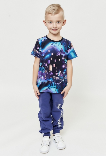 Niebieskie spodnie dresowe dla chłopca - Cosmic
