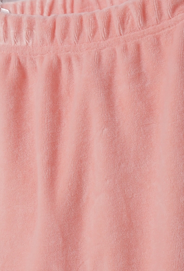 Różowe spodnie niemowlęce ze ściągaczami