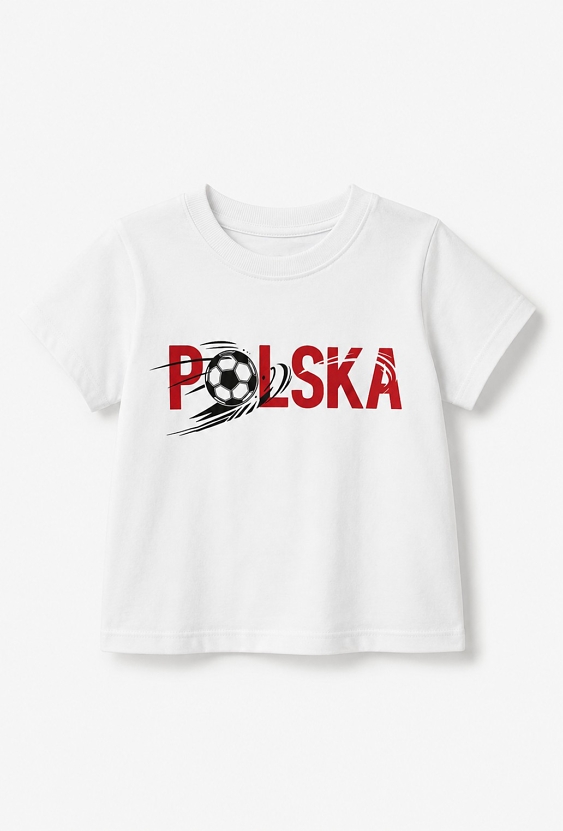 T-shirt chłopięcy „POLSKA” – koszulka kibica