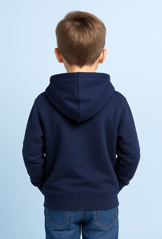 Bluza chłopięca z kapturem – granatowa