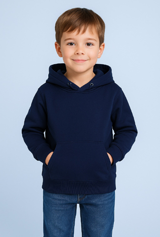 Bluza chłopięca z kapturem – granatowa