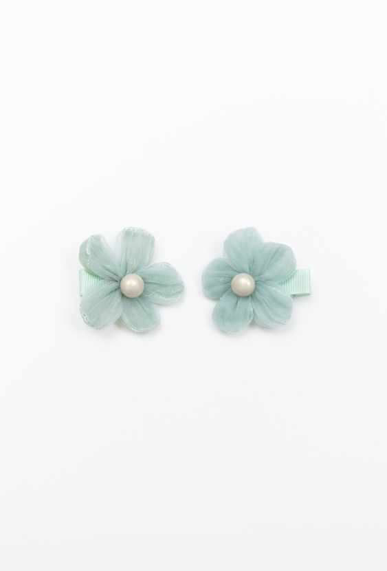 Spinki - kwiatki z perłą