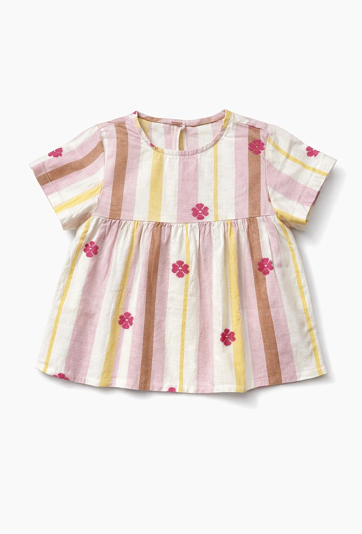 Bluzka dla dziewczynki w pastelowe pasy