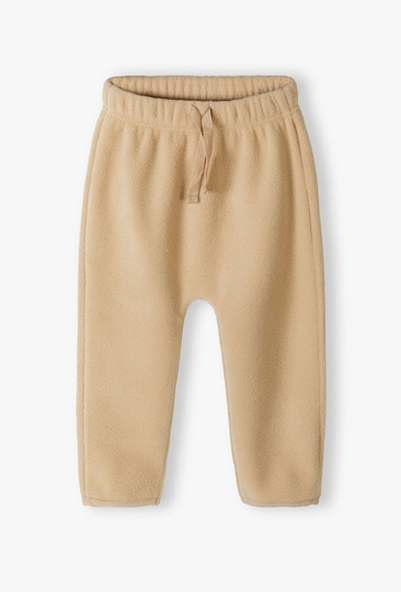Beżowe spodnie dresowe niemowlęce