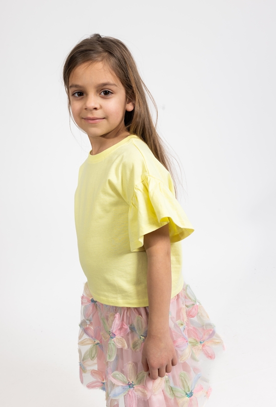 Dziewczęca koszulka z szerokimi rękawami