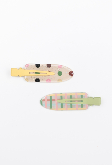 Zestaw kolorowych spinek