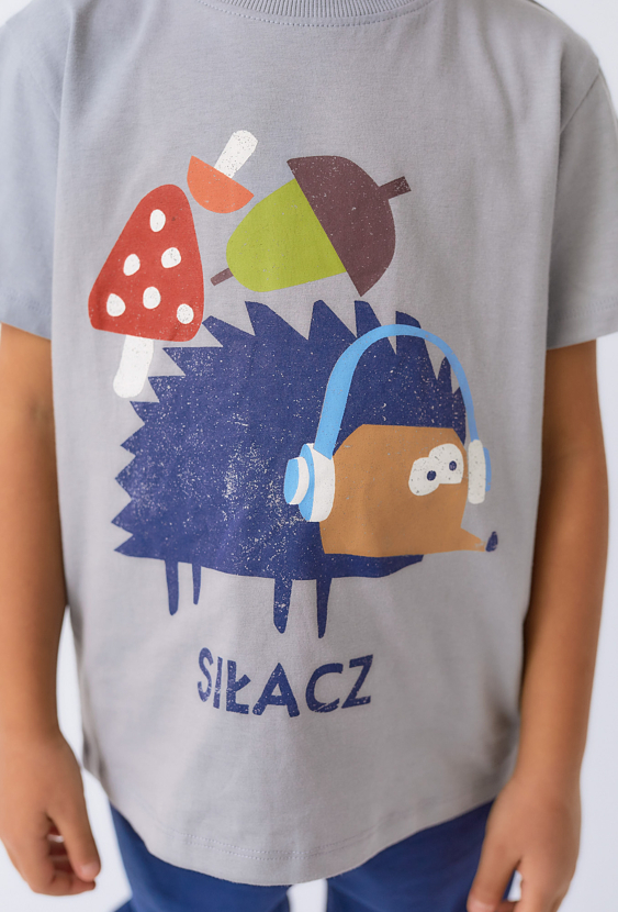 Koszulka chłopięca z jesiennym nadrukiem