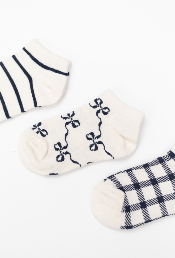 3-pak skarpetek dziewczęcych krótkich