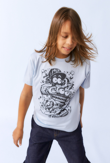 Koszulka chłopięca z kreskówkowym nadrukiem