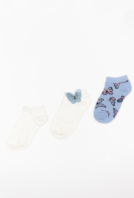 Skarpetki dziewczęce 3-pak