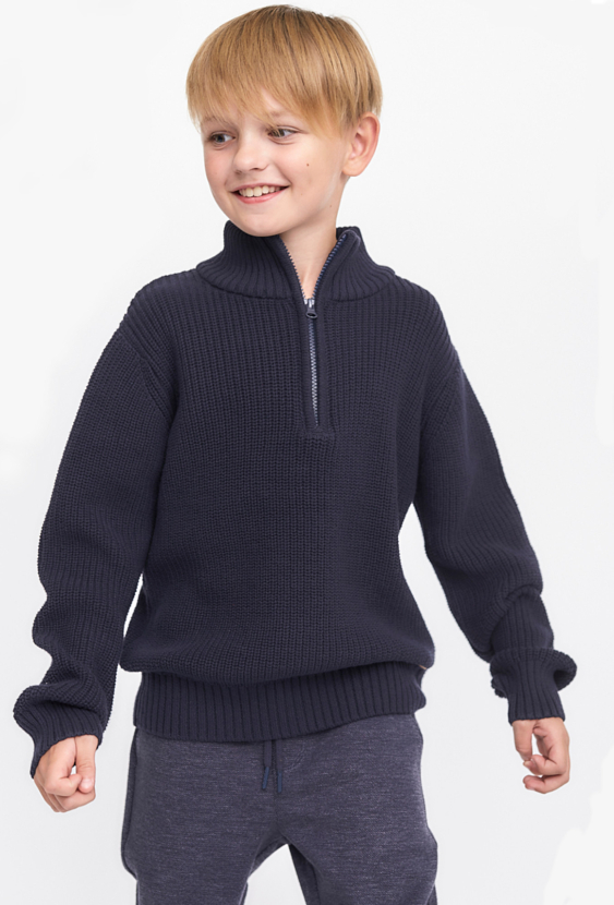 Granatowy sweter dla chłopca - Lincoln&Sharks