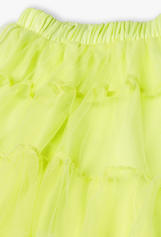 Tiulowa seledynowa spódnica dla dziewczynki - 5.10.15.