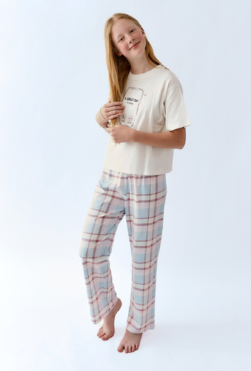 Dziewczęca piżama z nadrukiem