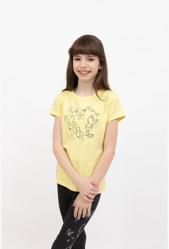 Koszulka bawełniana z nadrukiem motyla