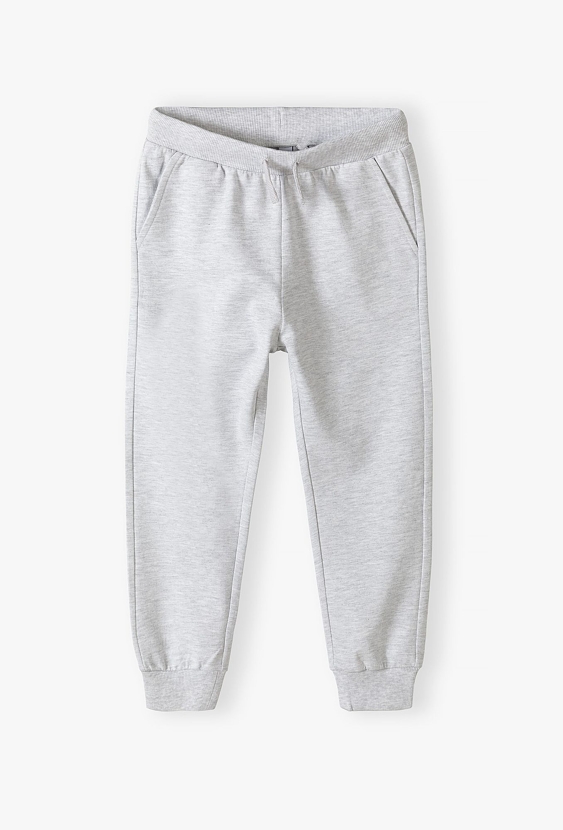 Szare dresowe spodnie dla dziecka - basic - 5.10.15.