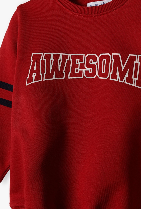 Komplet dresowy dla niemowlaka - czerwony