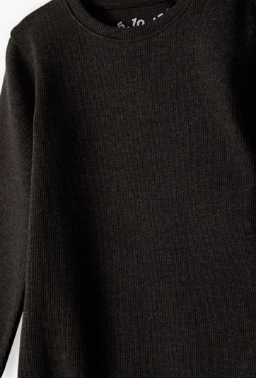 Szare body niemowlęce w prążki - długi rękaw - 5.10.15.